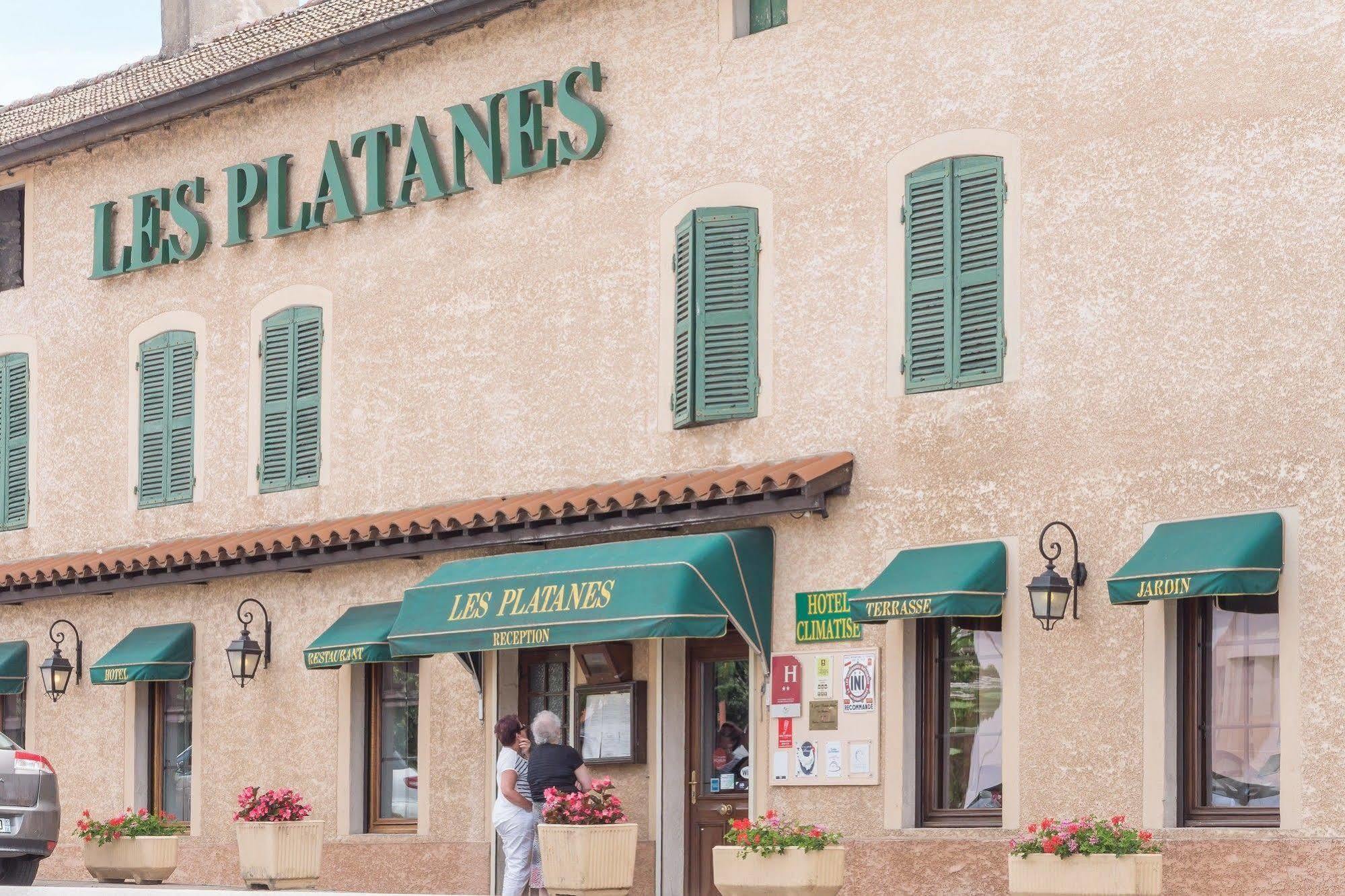 Logis Hotel Les Platanes Reyssouze Zewnętrze zdjęcie